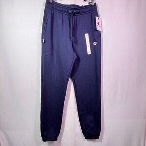 Champion Iconic Small C Sweatpants Navy Blue Joggers CPU000PA01034 Mens Small